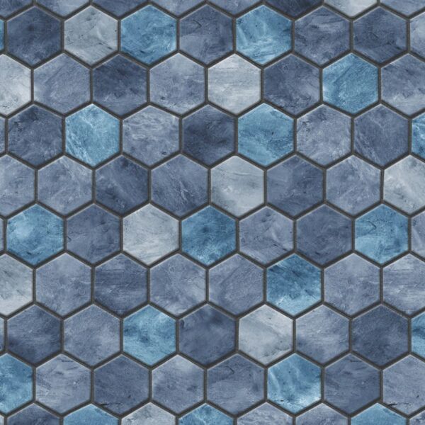 Above ground pool liner Travertine Hex - Image 2