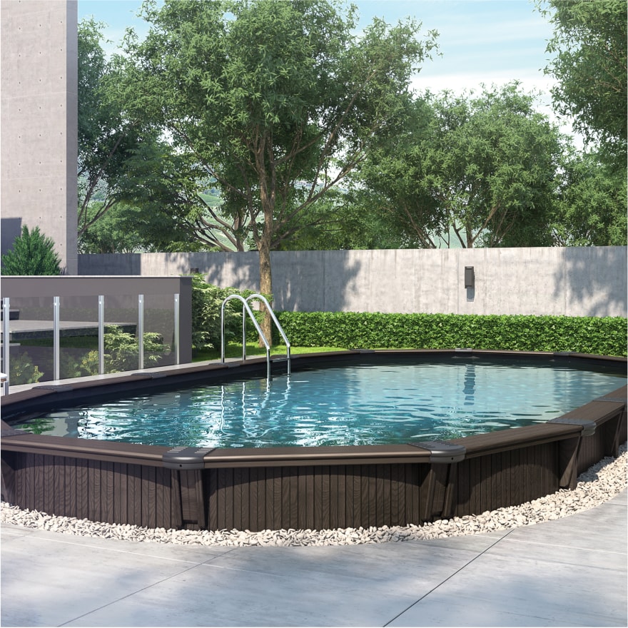 Semi inground pool - semi inground swimming pools - Sima POOLS & SPAS