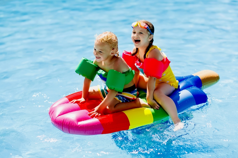 Above ground Pool lighting - Above Ground Pools 2023 trends - Sima Pools and Spas