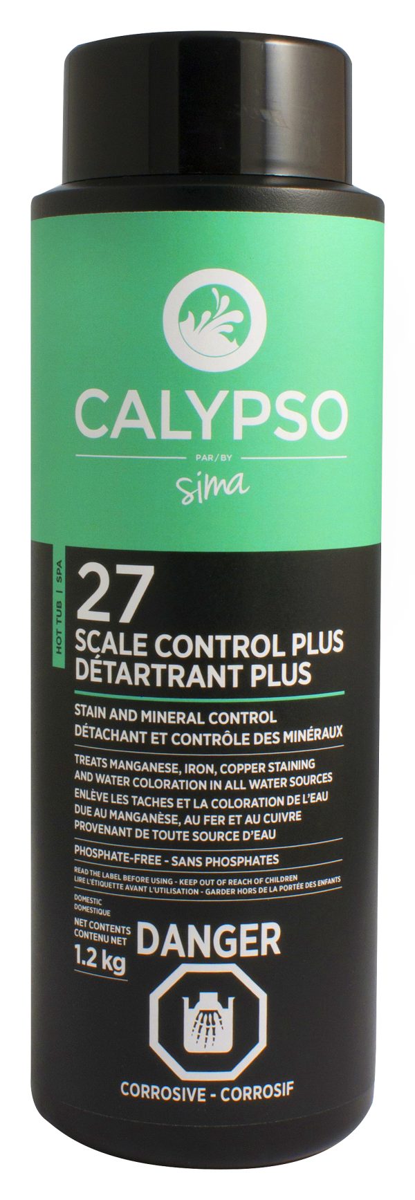 Calypso Détartrant Plus #27 1.2KG - Produits de spa - Entretien de spa - Sima PISCINES & SPAS