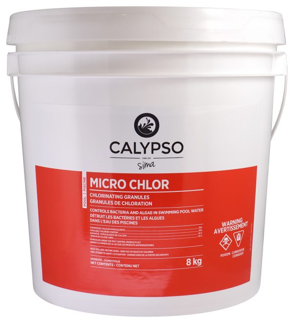 Calypso Micro Chlor 8KG - Produits de piscines - Entretien de piscine - Sima PISCINES & SPAS