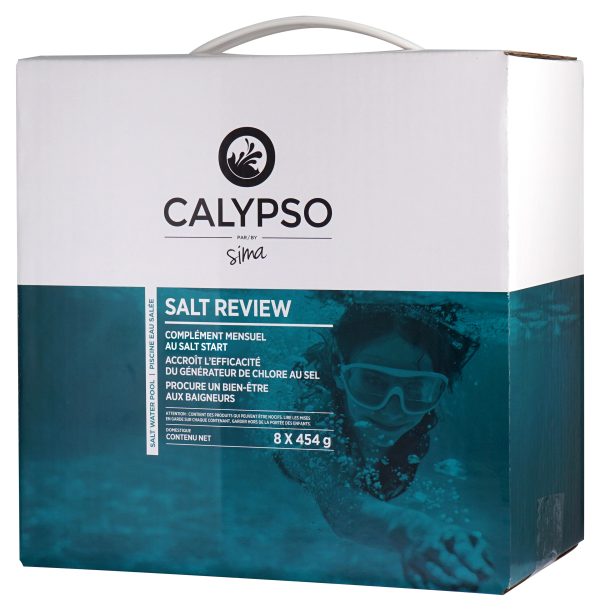 Calypso Salt Review 8 X 454G - Produits de piscines - Entretien de piscine - Sima PISCINES & SPAS