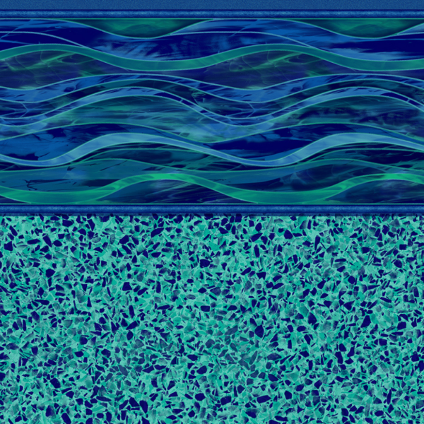 Inground pool liner Island Wave